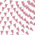 Red and White Striped Pennant Banner - 850ft Party Decor, Reusable
