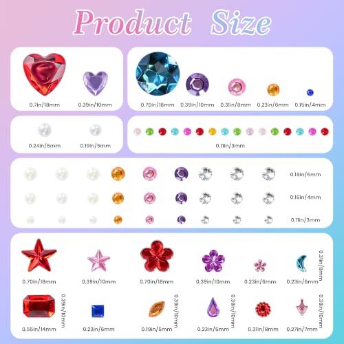 6000PCS Self Adhesive Rhinestone & Gem Stickers for Crafts, Scrapbooking & DIY Decor