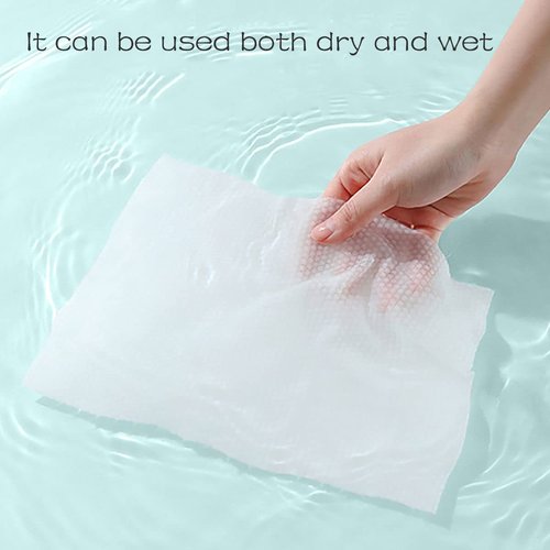 Cayxenful Disposable Face Towel Face Cloths for Washing Soft Cotton Dry Wipes Facial Cloths Towelettes for Washing and Drying, 200 Count Facial Tissue for Cleansing, Skincare and Makeup Remover