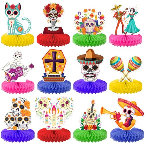 Halloween Honeycomb Centerpieces Pack of 12 for Table Decor