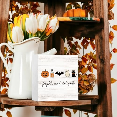 Halloween Cat Sign Funny Halloween Decoration Indoor Home Office - Frights Variation