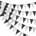 Pirate Banner Flags Party Decorations - 49ft Pirate Triangle Bunting & Garlands, 60pcs