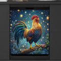 Dishwasher Magnet Cover Rooster Animal Star A 08 - Reusable Magnetic Door Panel