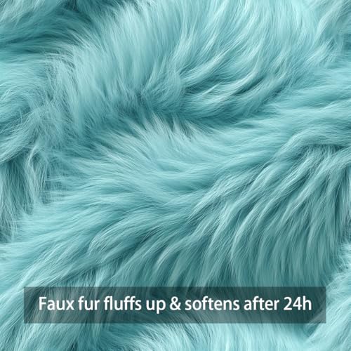 Light Blue Fall Pillow Covers 18x18 Set of 2 Decorative Pumpkin Accent