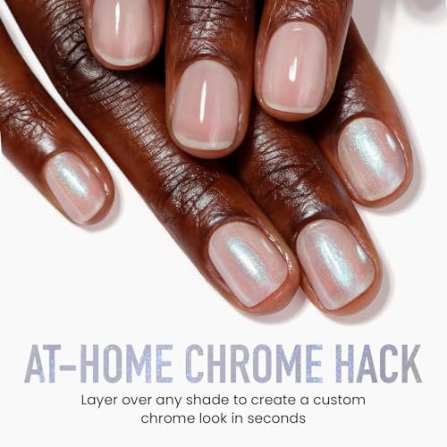 Chrome Glaze Nail Polish - Metallic Finish, 0.4 Fl Oz - Moonstone Variation