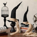 Vintage Halloween Witch Hat Table Centerpieces - Rustic Cotton Gauze Set, 13.78" & 11.02" - 2 Sizes
