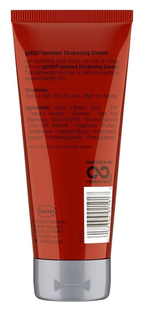 Got2B Boosted Hair Thickening Cream - Fuller Styles, Medium Shine & Hold | 6 Ounce - 3 Pack