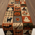 Halloween Patchwork Table Runner - Rustic Farmhouse Halloween Decorations - Variation of THIS listing