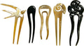 Marycrafts Set 5 Buffalo Horn Hair Sticks Hair Fork Hair Accessories for Women
