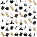 Vintage Magic Theme Letter Garland Banner - Dark Magic Variation, 8 Pieces
