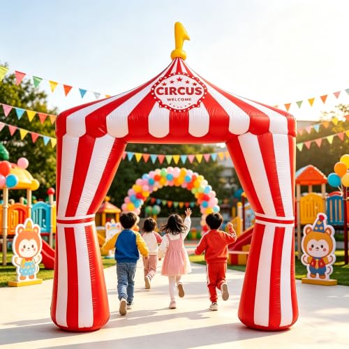 10ft Inflatable Circus Arch Entrance for Carnival & Party Decor
