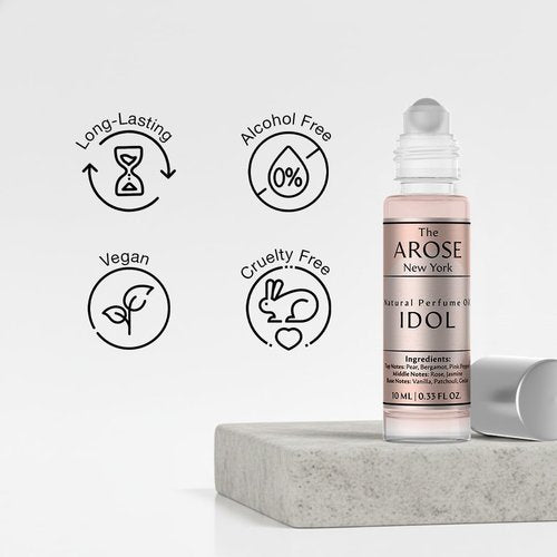 Idol Perfume Oil - Alcohol-Free Vegan Fragrance | Long-Lasting Pocket Size (20ml)