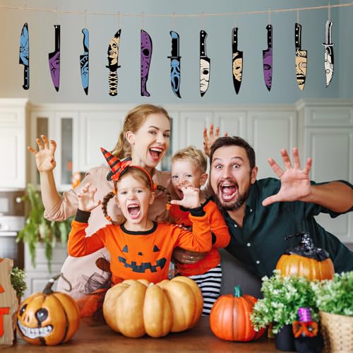Halloween Horror Knife Ornaments 12PCS for Halloween Tree Decorations