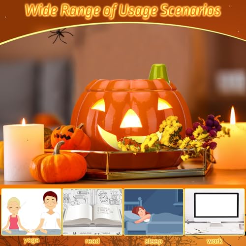 Halloween Pumpkin Wax Warmer - Electric Candle Melter for Autumn Decor