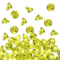 50-Pack Acrylic Diamond Gems 25mm Deep Yellow Party Favors & Decor