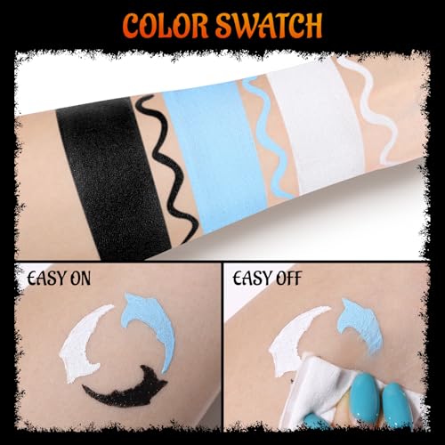 Dead Bride Face & Body Paint Kit - Oil Based Halloween, Cosplay & SFX Makeup