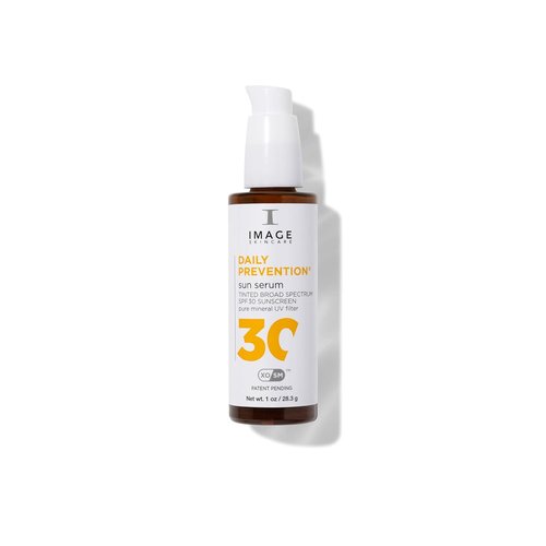 IMAGE Skincare Sheer Mineral Sun Serum - SPF 30 Tinted Broad Spectrum Sunscreen, 1 Ounce