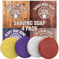 Shaving Soap Variety Set 1 - Sandalwood, Clary Sage, Cedar, 2.5 oz Each