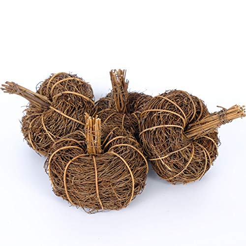 Artificial Mini Pumpkins Set of 4 for Fall Halloween Thanksgiving Decor