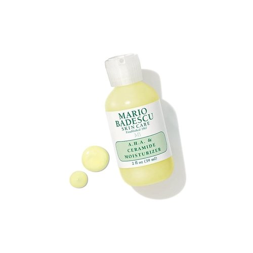 Mario Badescu A.H.A. & Ceramide Face Moisturizer - Lightweight Non-Greasy Cream for Oily Skin | 2 Fl Oz