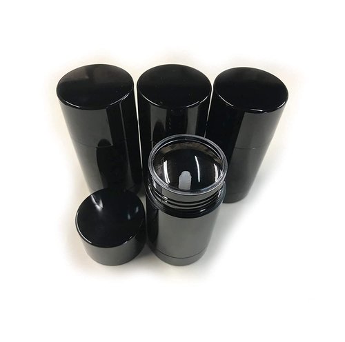 Healthcom 10 Pack 30ml Empty Round Deodorant Containers 1 Oz Twist Up Filling Stick Deodorant Container Plastic Deodorant Bottles Refillable Lip Balm Tube for Lipstick Crayon Chapstick DIY Make Own