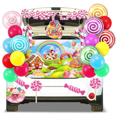 Halloween Candyland Trunk or Treat Car Decorations Kit - Candy Variation