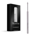 MelodySusie Cuticle Clean Nail Drill Bit 3/32'', Professional Safety Carbide Under Nail Cleaner Nail Bit for Cuticle Dead Skin Nail Prepare, Two Way Rotate, Manicure Nail Salon Supply(Silver, Fine)
