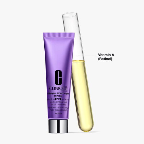 Clinique Smart Night Clinical MD Retinol Treatment - Anti-Aging & Hydrating with Vitamin C, 1 Fl Oz