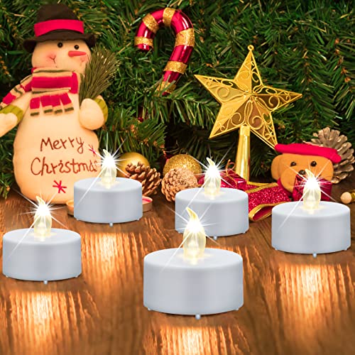 LED Flameless Tea Lights 150 Pack Warm White Battery Operated Safe Decor