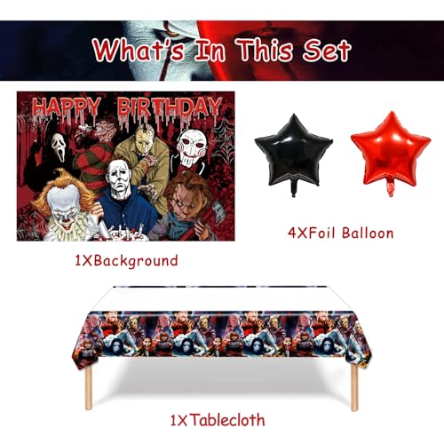 Halloween Horror Movie Character Party Decorations Kit - Kbtz-3
