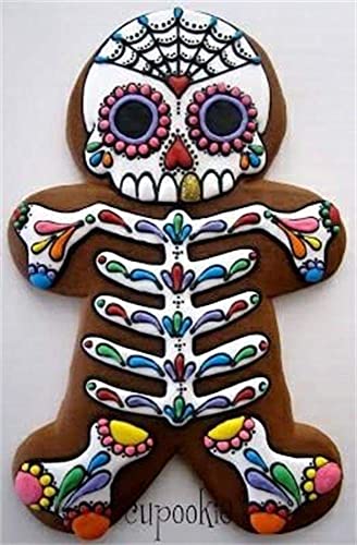Halloween Skull Gingerbread Men Cookie Cutters - Fondant Biscuit Cutter
