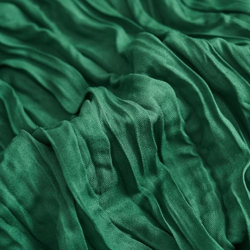Asee'm Emerald Green Cheesecloth Table Runner 10FT - Rustic Holiday Decor - Variation: 1 Pack