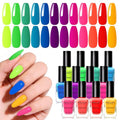Neon Nail Polish Set - 12 Bright Colors, Quick Dry, Long-Lasting, Unapologetic Brights