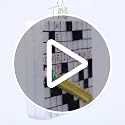 Christmas Glass Ornament Crossword Puzzle Handcrafted Holiday Decor