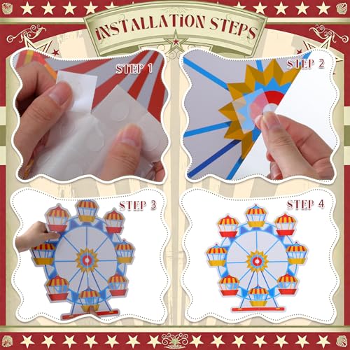 Religious Trunk or Treat Car Decorations Set - Carnival Faith Theme, 13 Pieces