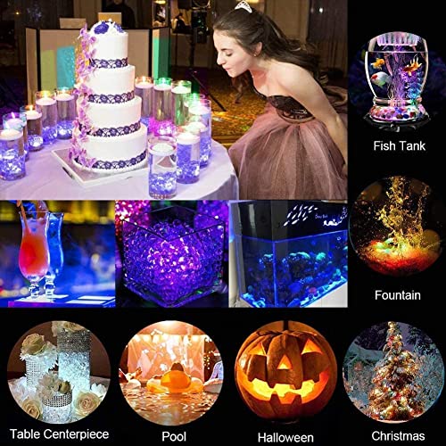 Halloween Pumpkin Jack O Lantern LED Lights with Remote - Multicolor, Waterproof, 10 Pack