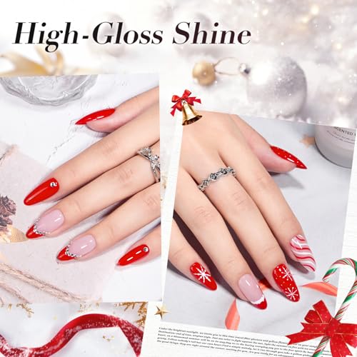 Red Nail Polish 12ml Quick Dry Lacquer for Nail Art & Manicure