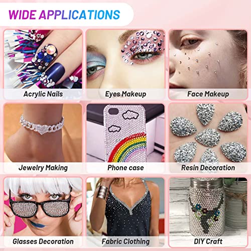 Face Gems Makeup Kit with Face Glue & Tools - Clear Variation