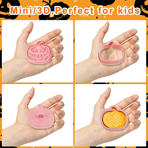 Halloween Cookie Cutters Set - 8 Pcs 3D Holiday Baking Decorations