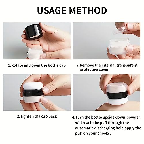 ROUSE Lightweight Setting Powder - Matte Finish, Waterproof, 0.28 Oz - Light Apricot/Translucent