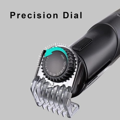 Hatteker Men's Beard Trimmer - 5-in-1 Grooming Kit for Facial, Nose & Ear Hair - Cordless & Waterproof