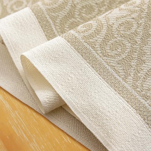 Farmhouse Floral Table Runner 14 x 94 Inch Light Brown - Handmade Rustic Decor