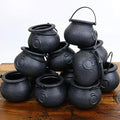 Mini Cauldron Candy Holders Set of 12 for Halloween and St Patrick Decorations