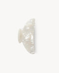 MACHETE Women Hair Clip Midi Heirloom Claw Clip, 3.5 inch Hair Clamp Fashion Hair Accessories (White Shell)