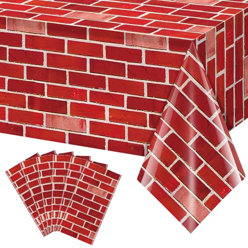 Variation of THIS listing - 6 Pack 108x54 Inch Red Brick Tablecloths for Party Decorations