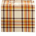 Woven Plaid Table Runner - Fall Harvest Cotton Decor, 13x70 Inches