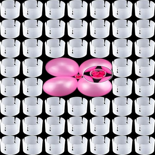 50Pcs Balloon Arch Rings Clips for DIY Balloon Decorations, Party & Wedding Displays