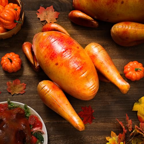 Class Style Inflatable Turkey Set - 4 Pcs Fall Thanksgiving Decorations