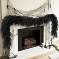5.9 FT Black Artificial Norfolk Pine Garland Halloween Christmas Decor - Variation 1