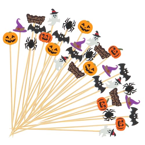 Halloween Cocktail Picks 70 Pcs Food Skewers for Party Decor - 4.7 Inch